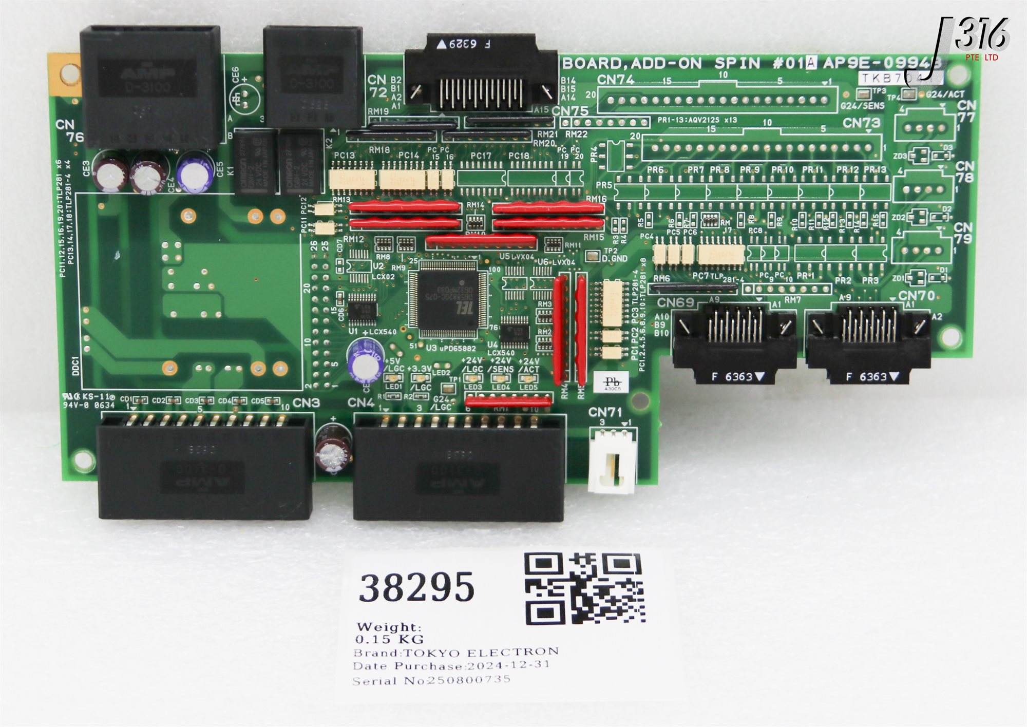 専用ページ2/2 38295 TOKYO ELECTRON PCB BOARD, ADD-ON SPIN AP9E